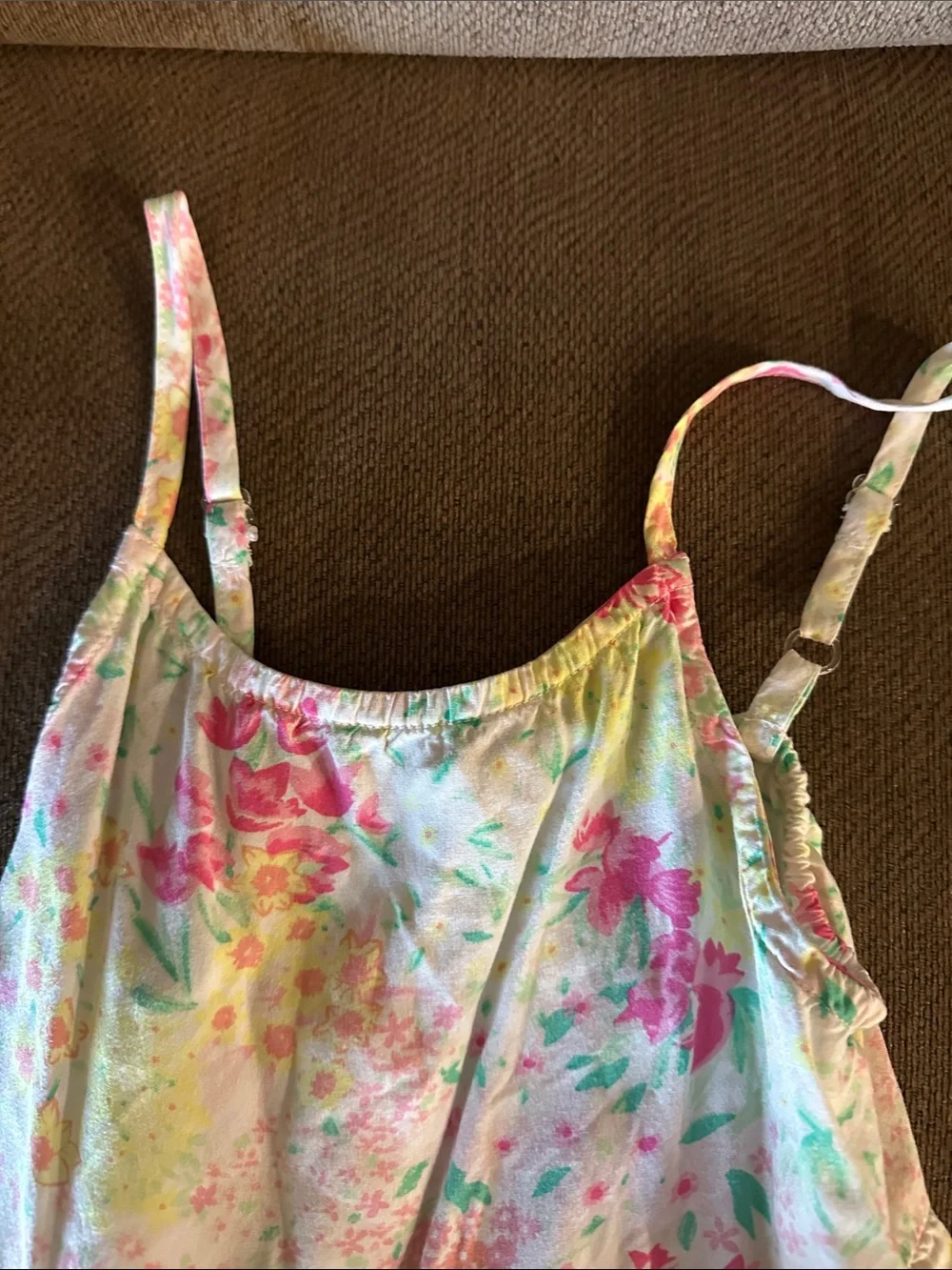 The Children's Place Pink, Yellow & Green Floral Sundress